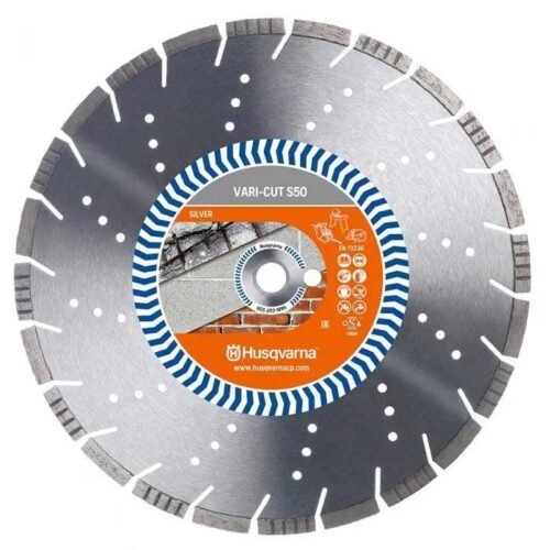 HUSQVARNA 400MM SEGMENTED DIAMOND BLADE FOR GENERAL PURPOSE CUTTING – VARI-CUT S50