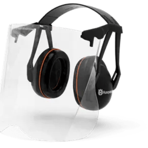 Garden Earmuff with Perspex Visor