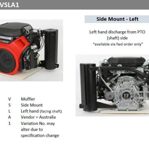 Honda GX630 / GX660 / GX690 Side Mount Muffler Assy