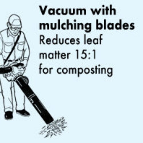 ATOM BLOWER CACUUM WITH MULCHING BLADES