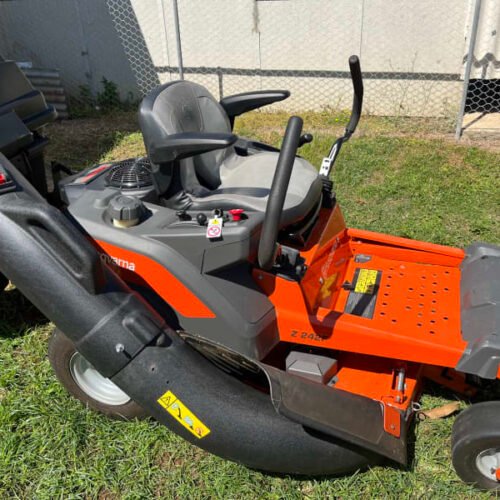 Husqvarna side mount grass catcher