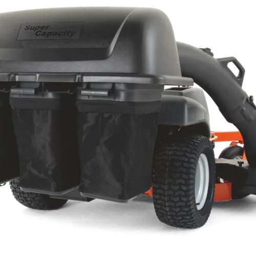 ZTR? Zero Turn Triple Bin Collection System with Blower