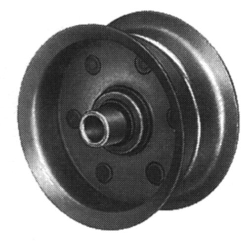 PULLEY FLAT IDLER W/ FLANGE (A 4″) SUITS MTD